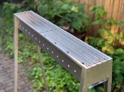 Spiedini Saté-bbq Bali 80 - Saté Houtskoolbarbecue Met Horizontaal Rooster - 80 Cm Lang, 11 Cm Breed - Materiaal: Gealuminiseerd Ijzer -Merkloos Winkel 1200x899 6