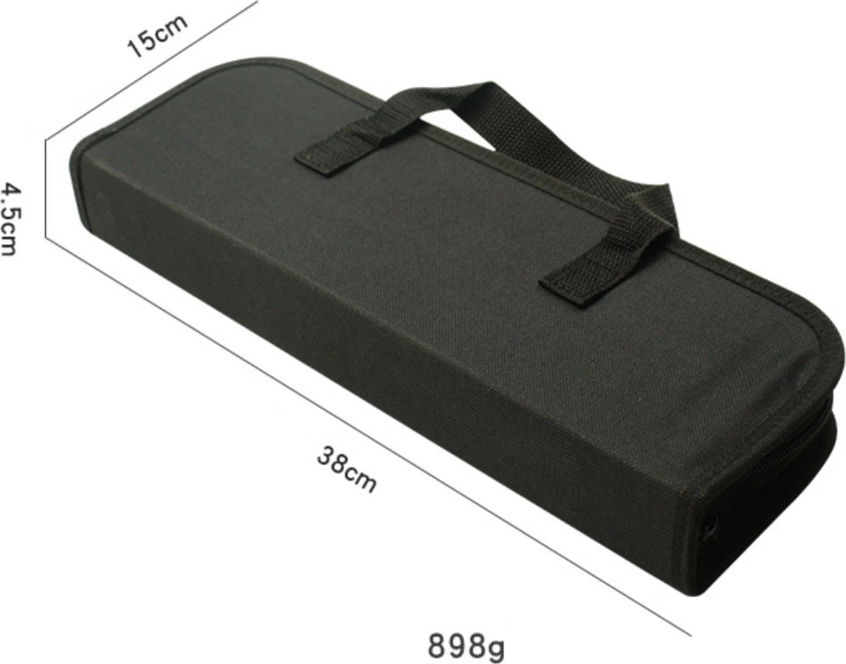 Krumble 18-delige Barbecue Set / Roestvrijstalen BBQ Set Van 18 / Inclusief Handige Opbergtas - RVS 5 Krumble 18-delige Barbecue Set / Roestvrijstalen BBQ Set Van 18 / Inclusief Handige Opbergtas - RVS - Afbeelding 3