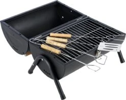 MaxxGarden BBQ - Houtskool Barbecue - Smoker Barbecue - Grilloppervlak (LxB) 38 X 52 Cm - Met Dubbel Grill Vlak - Zwart -Merkloos Winkel 1200x954