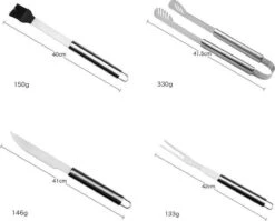 Sens Design BBQ Accesoires - 18 Delig - BBQ Gereedschapset Koffer 13 Sens Design BBQ Accesoires - 18 Delig - BBQ Gereedschapset Koffer -Merkloos Winkel 1200x969 1