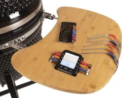 Patton - Kamado 21" - Premium Black - Keramische Barbecue - Incl. Bluetooth Kerntemperatuurmeter - LED Verlichting - Large - Compleet - Zwart -Merkloos Winkel 1200x969