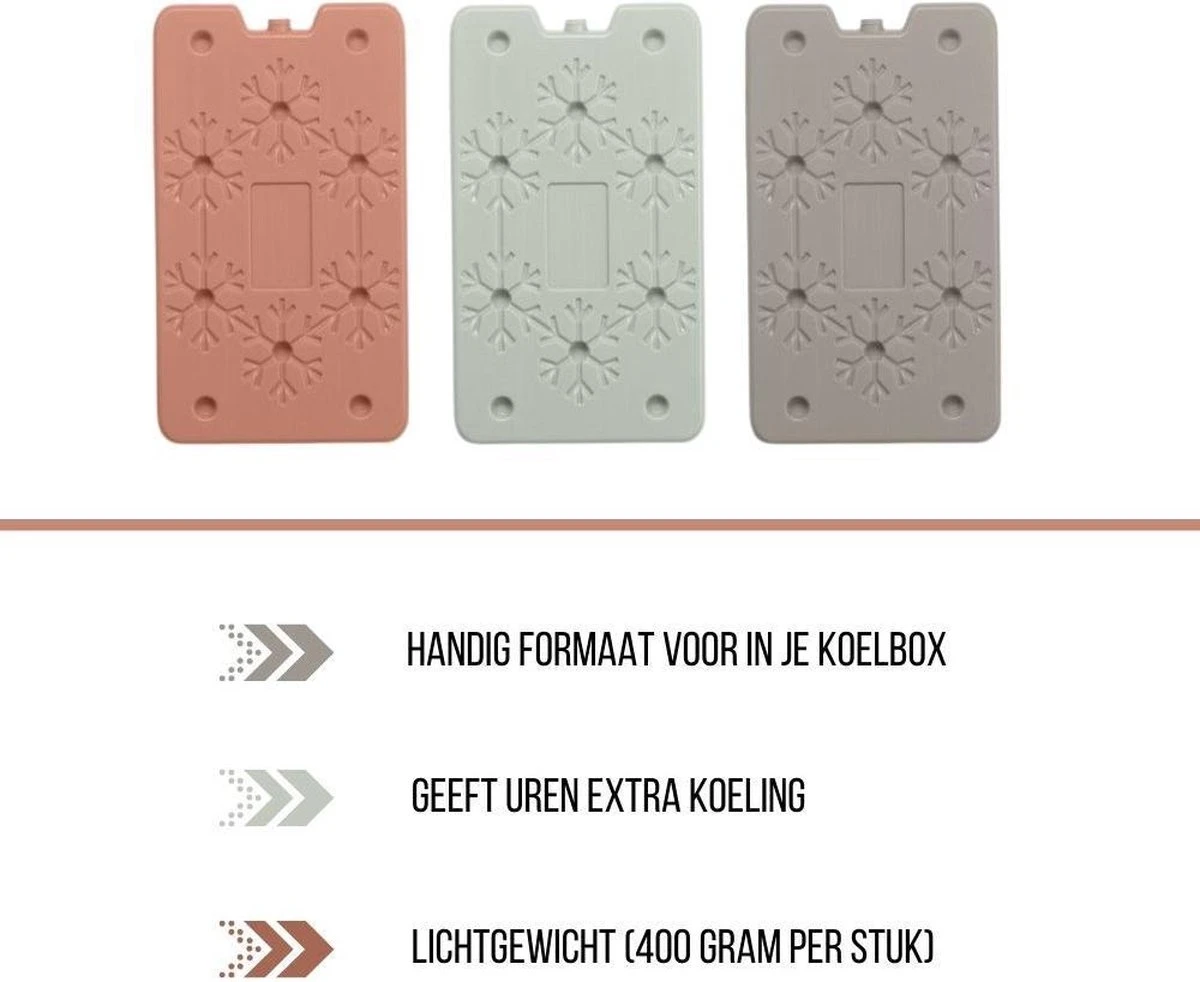 Orange85 Koelelementen - 3 Stuks - 25 X 14 Cm - 3 Kleuren - 400 Gram 6 Orange85 Koelelementen - 3 Stuks - 25 X 14 Cm - 3 Kleuren - 400 Gram - Afbeelding 4