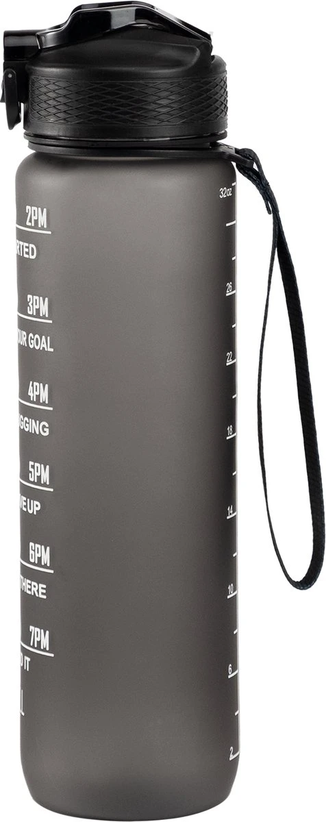 Personal Connected Motivatie Waterfles | Motiverende Drinkfles Met Tijdmarkering | Drinkbeker Met Rietje | Bidon Volwassenen | 1 Liter 4 Personal Connected Motivatie Waterfles | Motiverende Drinkfles Met Tijdmarkering | Drinkbeker Met Rietje | Bidon Volwassenen | 1 Liter - Afbeelding 2