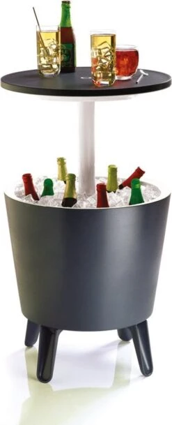 Keter Coolbar Partytafel – 49,5x49,5x57cm - Antraciet -Merkloos Winkel 487x1200