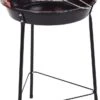 Houtskoolbarbecue Ø33 Cm | Verstelbare Grill BBQ | Halfopen | Zwart / Rood -Merkloos Winkel 653x1200