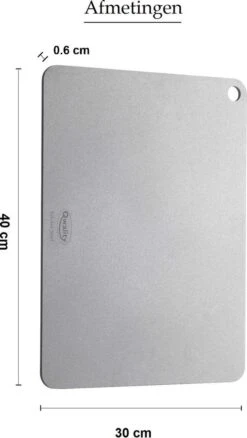 Pizzasteen Van Staal – Pizza Steen - Pizza En Brood Bakken - 40 X 30 X 0,6 Cm - Cadeau Voor Man - Kitchen Steel By Qwality -Merkloos Winkel 677x1200 1