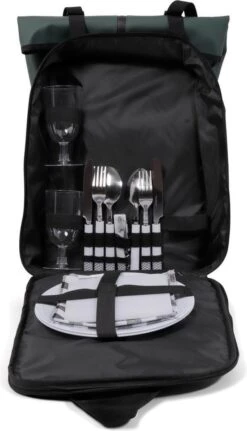 Norländer Picknick Rugtas - Koeltas - Inclusief Bestek - Groen 12 Norländer Picknick Rugtas - Koeltas - Inclusief Bestek - Groen -Merkloos Winkel 687x1200 3