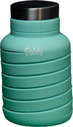 EasyFold® - Foldy - Opvouwbare Drinkfles - 600 ML - Sea Blauw - Sportfles - Drinkbeker - Duurzaam - Reizen - Waterfles - Milieuvriendelijk - Cadeau -Merkloos Winkel 693x1200