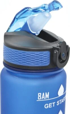 Waterfles Met Tijdmarkering - Motivatie Drinkfles Met Rietje - 1 Liter Waterfles - BPA Vrij - Blauw 8 Waterfles Met Tijdmarkering - Motivatie Drinkfles Met Rietje - 1 Liter Waterfles - BPA Vrij - Blauw -Merkloos Winkel 743x1200 4