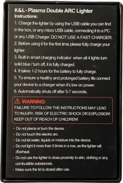 K&L Elektrische Plasma Aansteker - Vuurwerk - USB Oplaadbaar - Storm Bestendig -Merkloos Winkel 808x1200 3