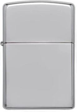 Zippo Lighter Polished Chrome -Merkloos Winkel 822x1200 2