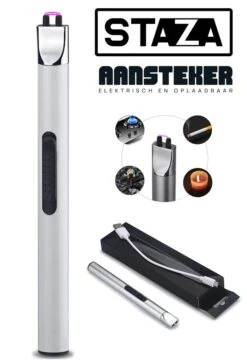 Staza Oplaadbare Lange Elektrische Aansteker - Duurzame Plasma Aansteker - Inclusief Cadeauverpakking - BBQ - Kaarsen -Merkloos Winkel 824x1200 2
