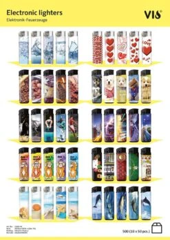 Klik Aanstekers 50 Stuks In Tray Navulbaar - Vio Deal Electronic Aansteker - Unilite Lighters -Merkloos Winkel 848x1200 2
