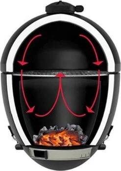 Apache Grill 21 Inch Kamado BBQ Egg | Houtskool | Zwart | Ø 50cm Grill Oppervlak | Dubbelwandig & Geïsoleerd -Merkloos Winkel 849x1200