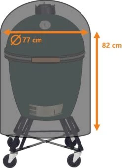 Luxe Waterdichte Ronde BBQ Hoes - 84 Cm X 77 Cm - Barbecue Beschermhoes - BBQ Accessoires - Geschikt Voor O.a. Kamado, Big Green Egg, Grill Guru, The Bastard, Patton, Weber -Merkloos Winkel 878x1200 2