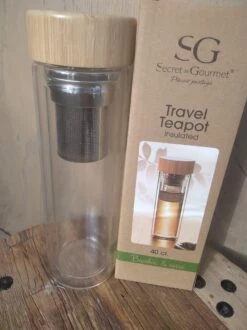 Theeglas Met Filter - Theefles Dubbelwandig 400 Ml - Theebeker Met Zeef - Theefles Met Filter - Waterfles Van Glas - Drinkfles - Bamboe Drinkfles -Merkloos Winkel 899x1200 19