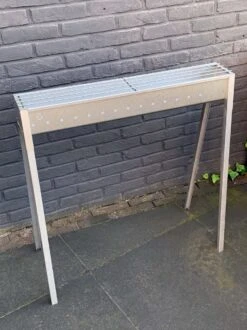 Spiedini Saté-bbq Bali 80 - Saté Houtskoolbarbecue Met Horizontaal Rooster - 80 Cm Lang, 11 Cm Breed - Materiaal: Gealuminiseerd Ijzer -Merkloos Winkel 899x1200 4