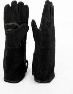 Barbecue Handschoen Zwart - BBQ Ovenwanten – Hittebestendige Handschoenen - Ovenhandschoenen - Grill & Oven Want – Koken Accessoires - Vuurkorf En Openhaard - Barbeque Keukenaccessoires - Koken - Vaderdag Cadeau Vader -Merkloos Winkel 925x1200 1