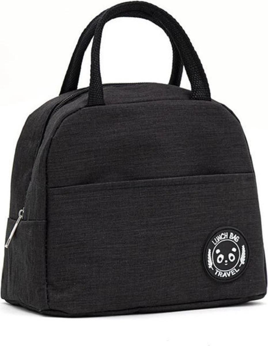 Koeltas - Lunchtas - Volwassenen En Kinderen - Compact & Handig: Zomer - Picknick -School - Lunch - Werk - Klassiek Zwart 4 Koeltas - Lunchtas - Volwassenen En Kinderen - Compact & Handig: Zomer - Picknick -School - Lunch - Werk - Klassiek Zwart - Afbeelding 2