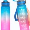 Migliore Drinkfles – Luxe Drinkfles Met Rietje – Waterfles 1 Liter – Water Bottle – Motivatie Waterfles Met Tijdmarkeringen, Ook In 600 Ml En 2 Liter -Merkloos Winkel 945x1200 1