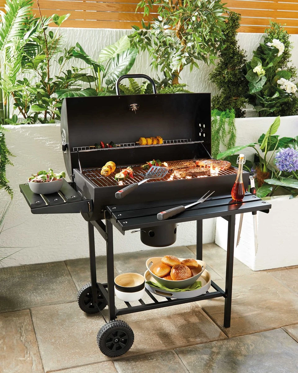 JAP Houtskoolbarbecue - Bbq Thermometer - 70 X 35 Cm - Zwart 7 JAP Houtskoolbarbecue - Bbq Thermometer - 70 X 35 Cm - Zwart - Afbeelding 5