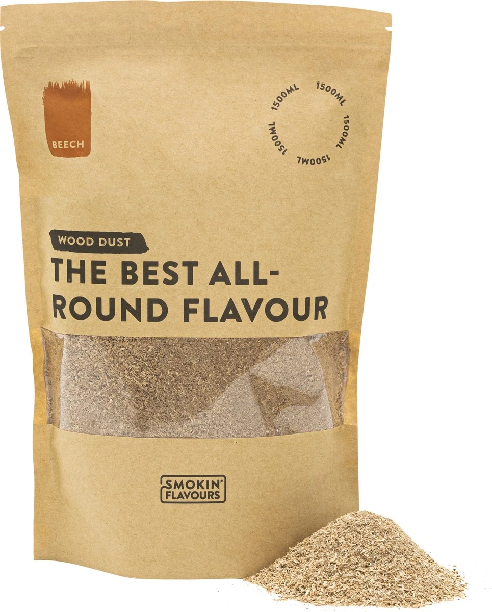 Merkloos Smokin’ Flavours Rookmot Beuk 1500ml 3 Merkloos Smokin’ Flavours Rookmot Beuk 1500ml