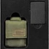 Zippo Tactical Molle Pouch / Hoes En Black Crackle Benzine Aansteker Geschenk Set OD Green -Merkloos Winkel 994x1200